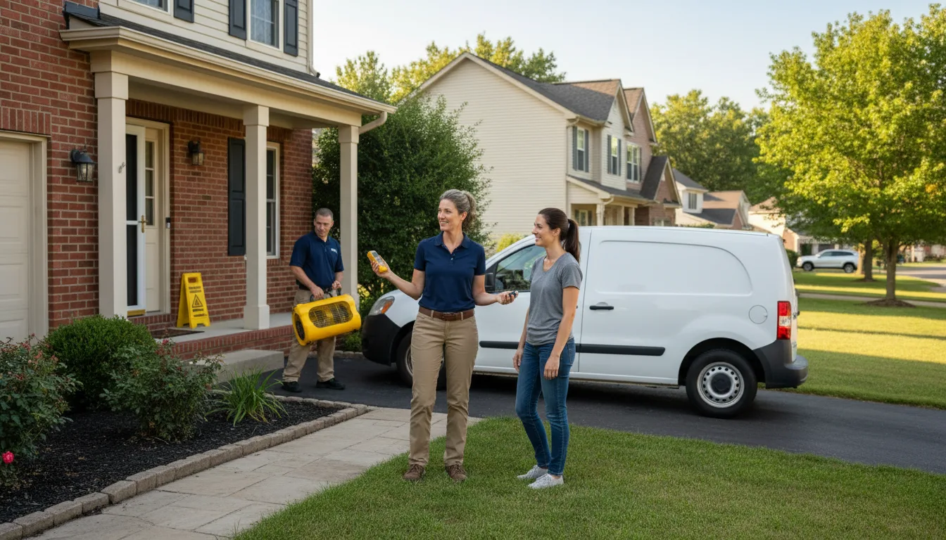 Residential water damage restoration in Norman, NC
